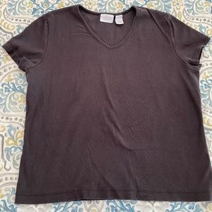 Sonoma black cap sleeve T shirt size L